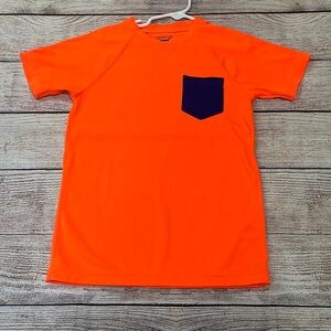 Boys orange Crewcuts (j crew) rash guard top